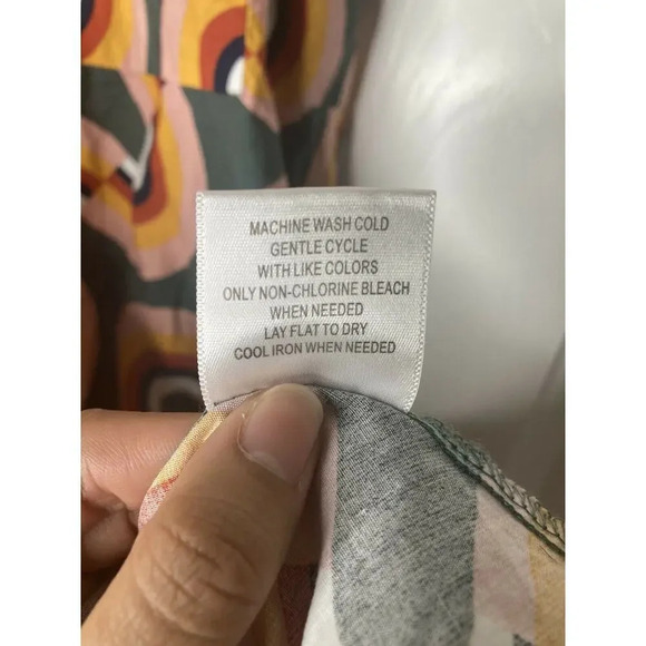 ModCloth “Mod Well” Rainbow sleeveless midi dress Sz 12 - Picture 8 of 9